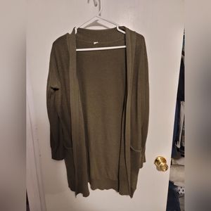 Forest green cardigan